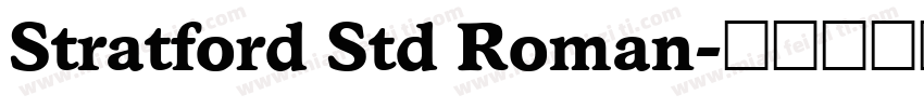 Stratford Std Roman字体转换
